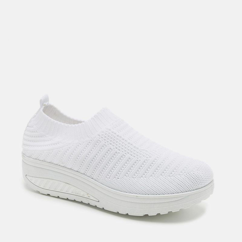 נעל רשת עם סוליה שני צבעים